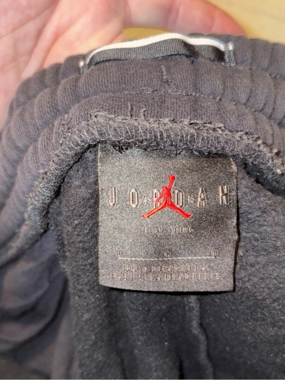 Jordan Black Joggers with Multicolor Jumpman and Gradient Logo